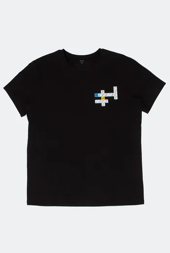 Футболка мужская Adam 49/409/010 Giulia (black/crossword)