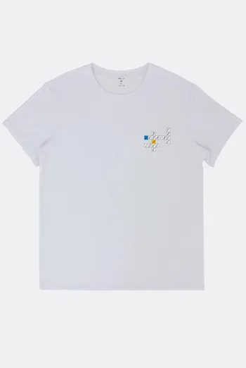 Футболка мужская Adam 49/409/010 Giulia (white/crossword)