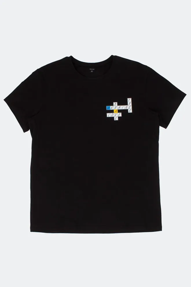 Футболка чоловіча Adam 49/409/010 Giulia (black/crossword)