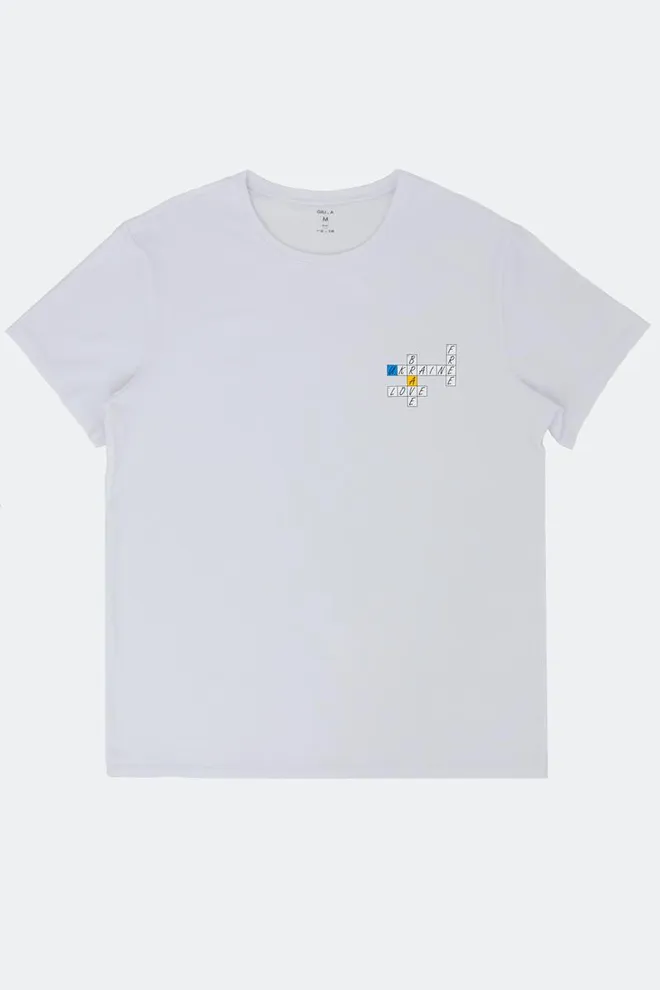 Футболка чоловіча Adam 49/409/010 Giulia (white/crossword)