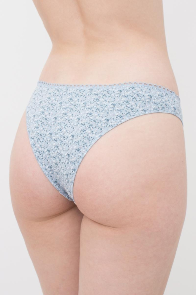 Трусики бразиліана з бавовни Alanya 2229/60 Giulia (print light gray)