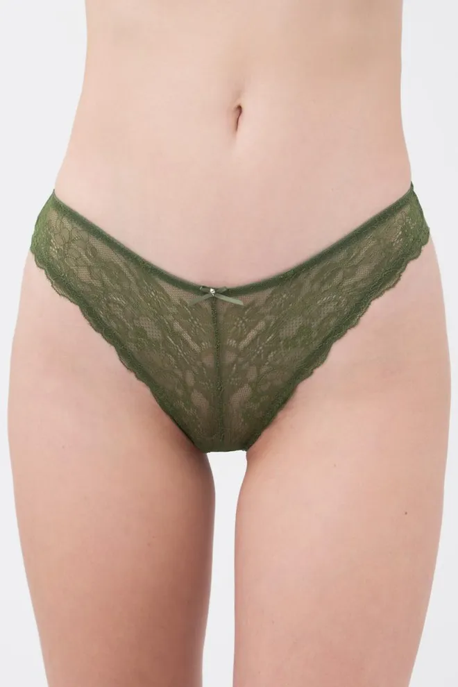Жіночі труси бразиліана мереживні Albina 2309/21 Giulia (green)