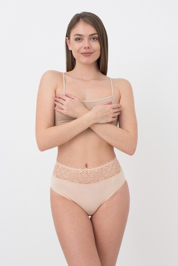 Мереживні труси сліп Alice 2504/61 Giulia (beige)