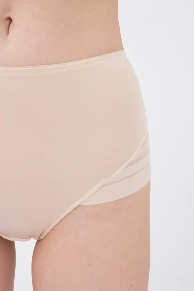 Женские высокие трусы слипы Allegra 2301/20 Giulia (beige)