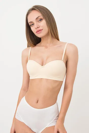 Бюстгальтер топ з формованою чашкою Amanda 1183/20 Giulia (beige), бежевий Бюстгальтер топ з формованою чашкою Amanda 1183/20 Giulia (beige), бежевий