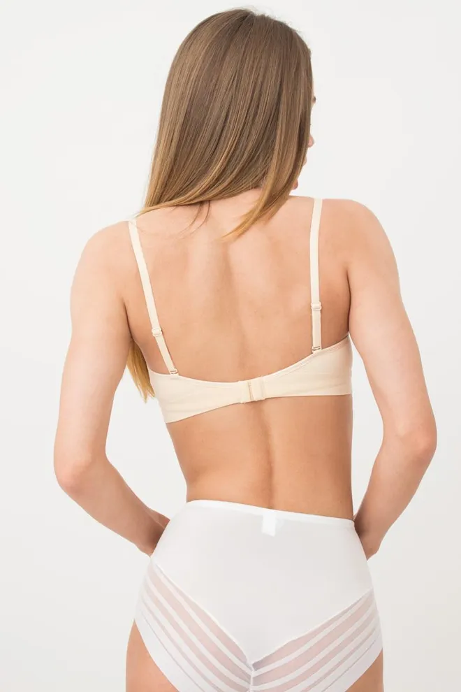 Бюстгальтер топ з формованою чашкою Amanda 1183/20 Giulia (beige), бежевий