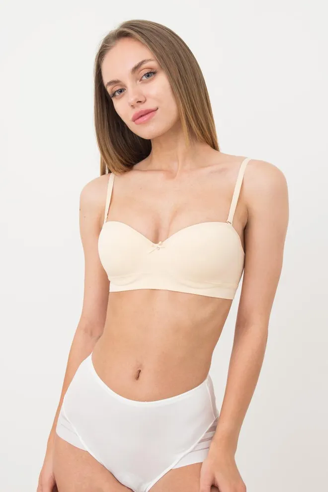 Бюстгальтер топ з формованою чашкою Amanda 1183/20 Giulia (beige), бежевий