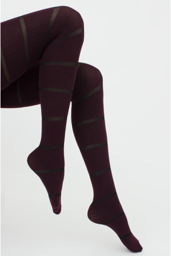 Колготки женские теплые с узором Background 150 den model 3 Giulia (vintage grape) Колготки женские теплые с узором Background 150 den model 3 Giulia (vintage grape)