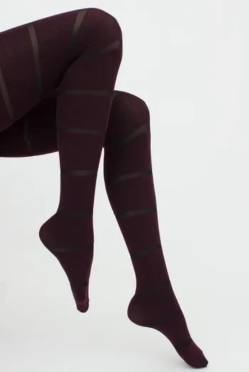 Колготки жіночі теплі з візерунком Background 150 den model 3 Giulia (vintage grape) Колготки жіночі теплі з візерунком Background 150 den model 3 Giulia (vintage grape)