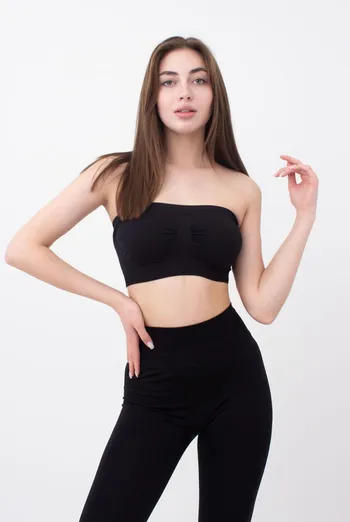Топ бандо без бретелів Bandeau Giulia (black)