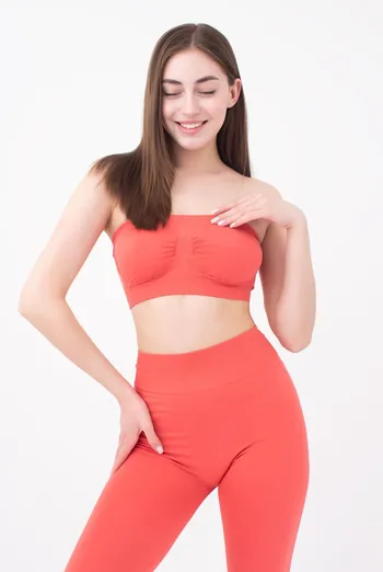 Топ бандо без бретелів Bandeau Giulia (burnt coral) Топ бандо без бретелів Bandeau Giulia (burnt coral)