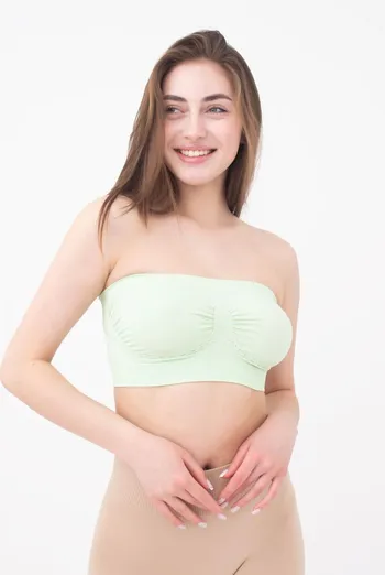 Топ бандо без бретелів Bandeau Giulia (green ash) Топ бандо без бретелів Bandeau Giulia (green ash)