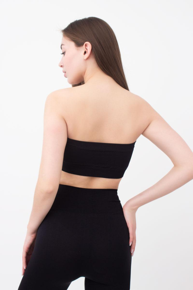 Топ бандо без бретелів Bandeau Giulia (black)