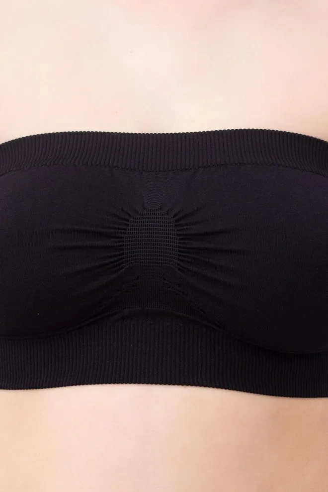 Топ бандо без бретелів Bandeau Giulia (black)