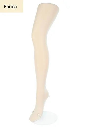 Дитячі однотонні колготки з мікрофібри Betty 80 den Giulia (panna)