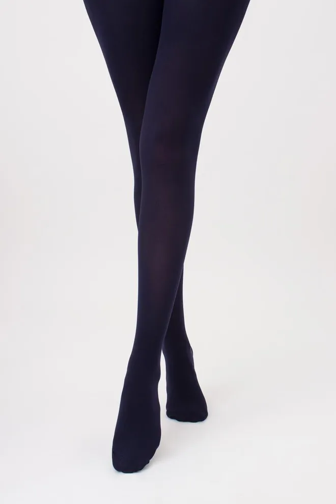 Теплі колготки з мікрофібри Blues 100 den Giulia (deep navy)