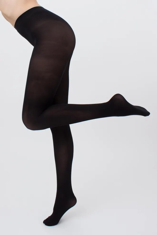 Цветные колготки из микрофибры Blues 70 den Giulia (nero)