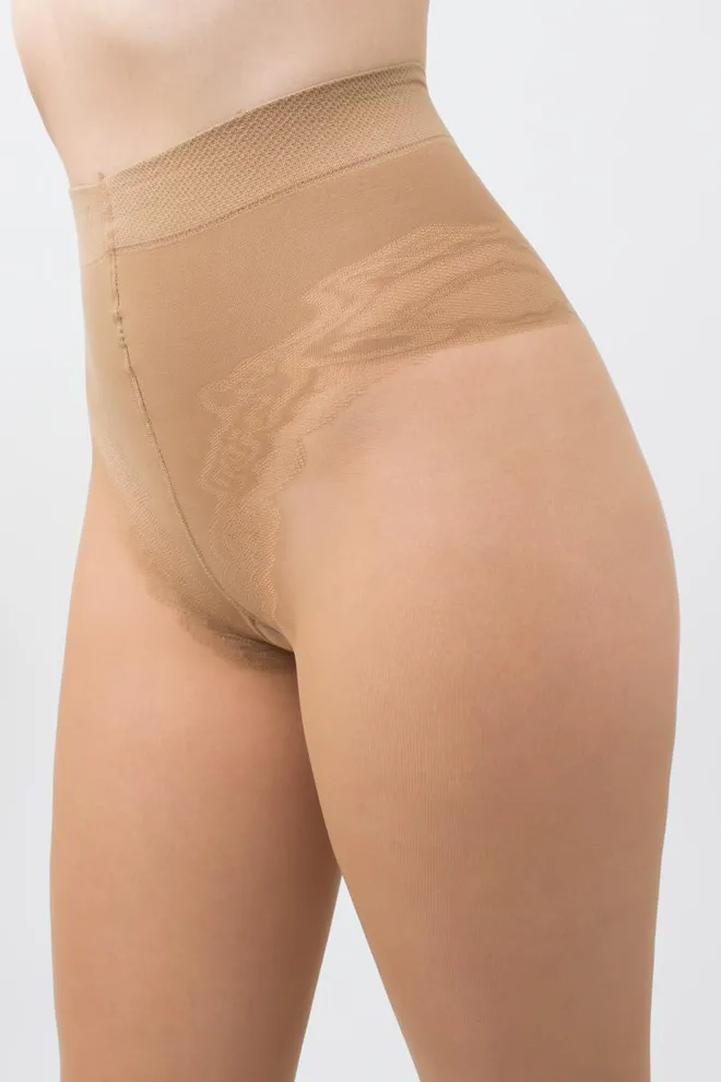 Класичні коригуючі колготки Body 40 den Giulia (daino), бежевий