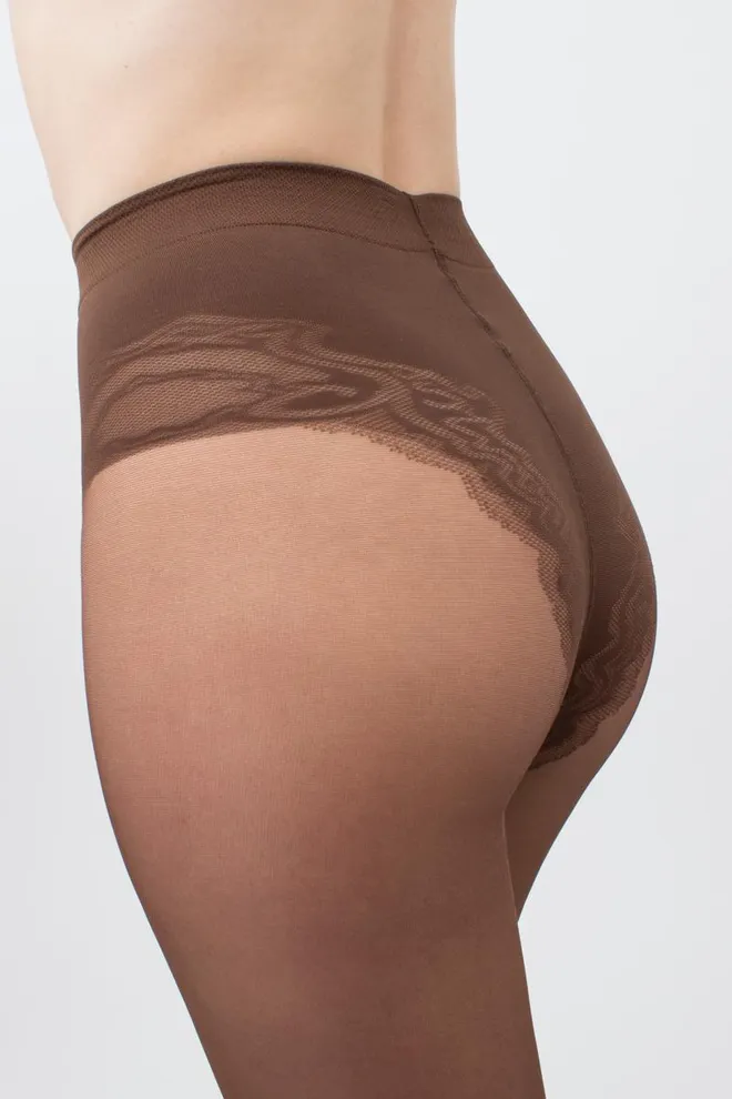 Класичні коригуючі колготки Body 40 den Giulia (cappuccino), коричневий