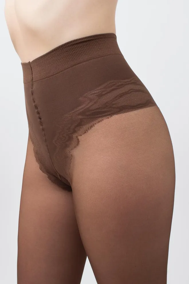 Класичні коригуючі колготки Body 40 den Giulia (cappuccino), коричневий