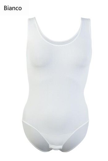 Безшовне боді Canotta scollo tondo Giulia (bianco) Безшовне боді Canotta scollo tondo Giulia (bianco)