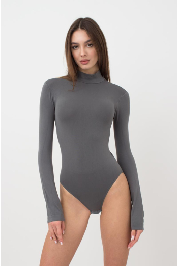 Боді з довгим рукавом BODY LUPETTO MANICA LUNGA Giulia (poppy seed), сірий