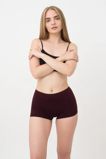 Женские бесшовные трусы-шорты Boxer Briefs Color Giulia (marsala)