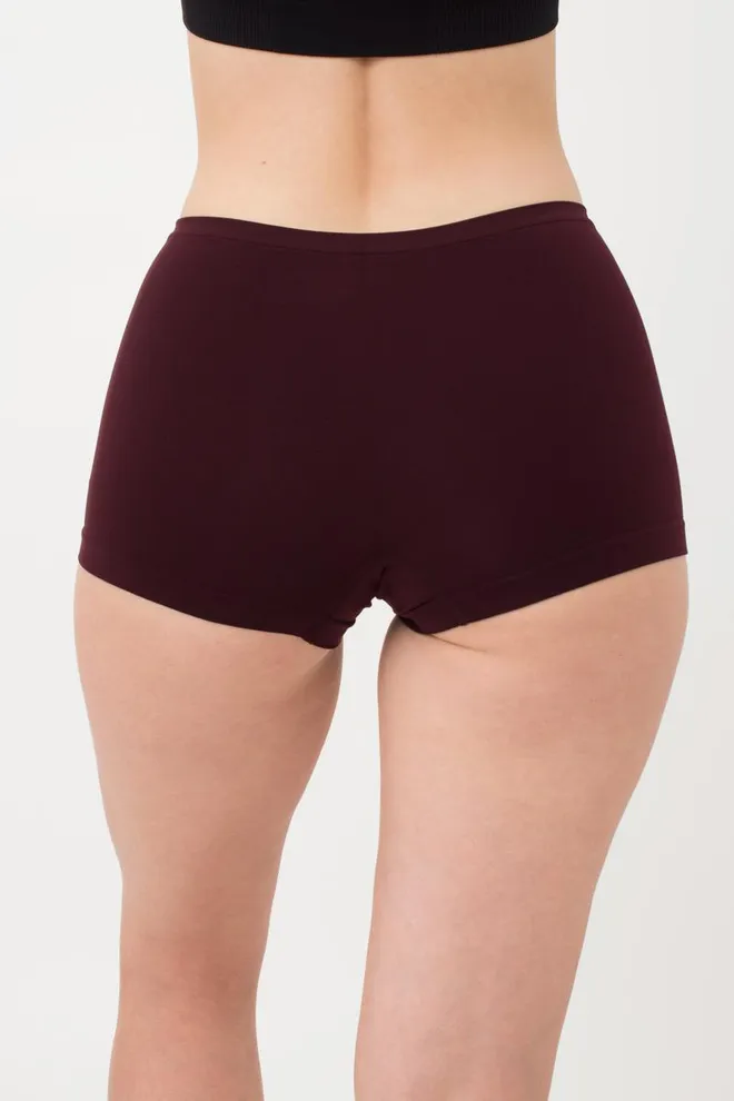 Женские бесшовные трусы-шорты Boxer Briefs Color Giulia (marsala)