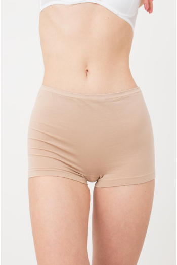 Женские бесшовные трусы-шорты Boxer Briefs Giulia (naturale), бежевый