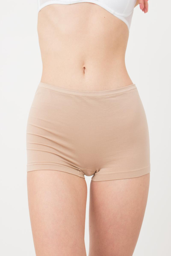Женские бесшовные трусы-шорты Boxer Briefs Giulia (naturale), бежевый