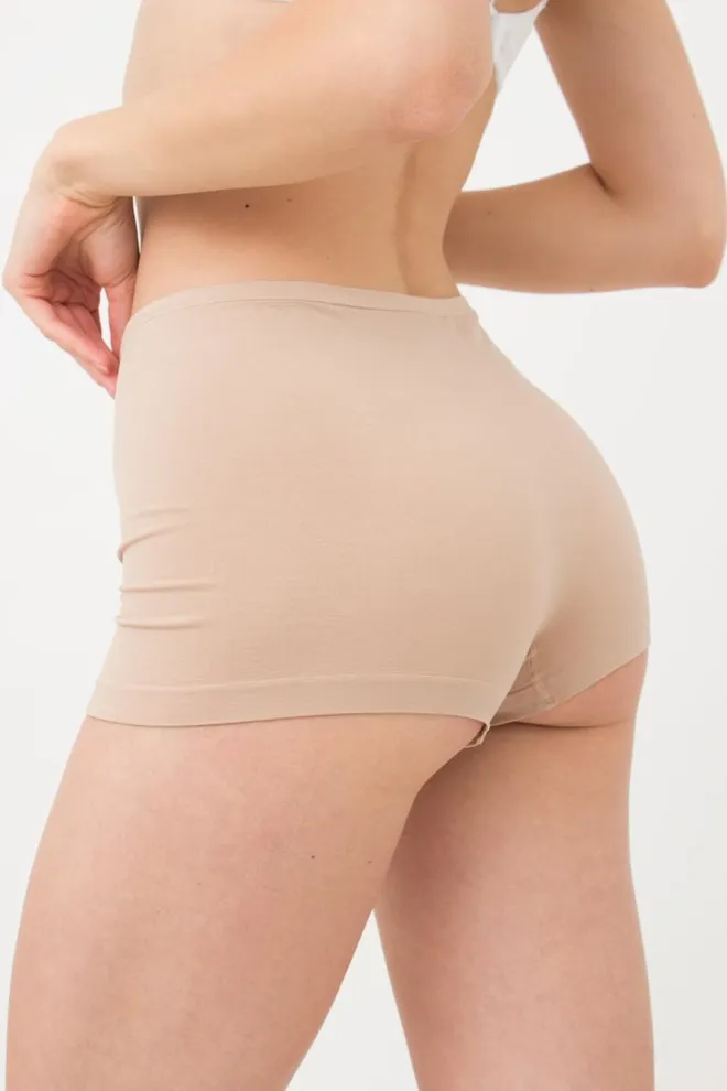 Жіночі безшовні труси-шорти Boxer Briefs Giulia (naturale), бежевий