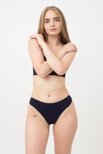 Жіночі безшовні труси бразиліана Brasilian briefs color Giulia (deep navy) Жіночі безшовні труси бразиліана Brasilian briefs color Giulia (deep navy)