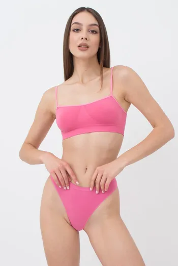Жіночі безшовні труси бразиліана Brasilian briefs color Giulia (bubblegum)