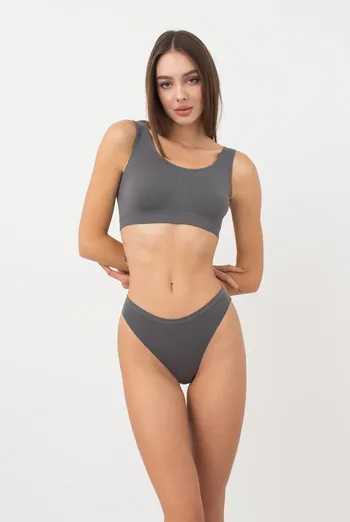 Жіночі безшовні труси бразиліана Brasilian briefs color Giulia (poppy seed)