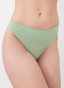 Женские бесшовные трусы бразилиана Brasilian briefs color Giulia (kohlrabi), зеленый