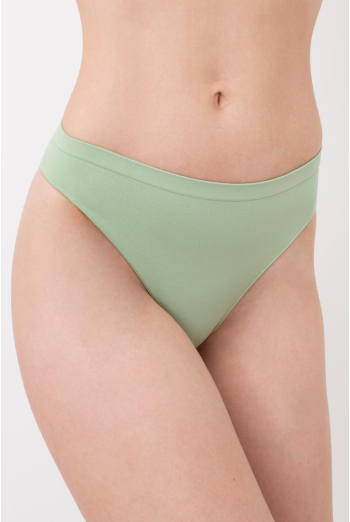 Женские бесшовные трусы бразилиана Brasilian briefs color Giulia (kohlrabi), зеленый