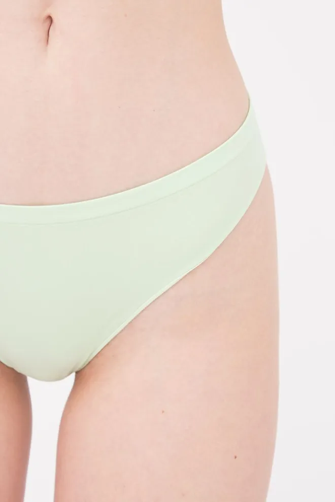 Жіночі безшовні труси бразиліана Brasilian briefs color Giulia (green ash)