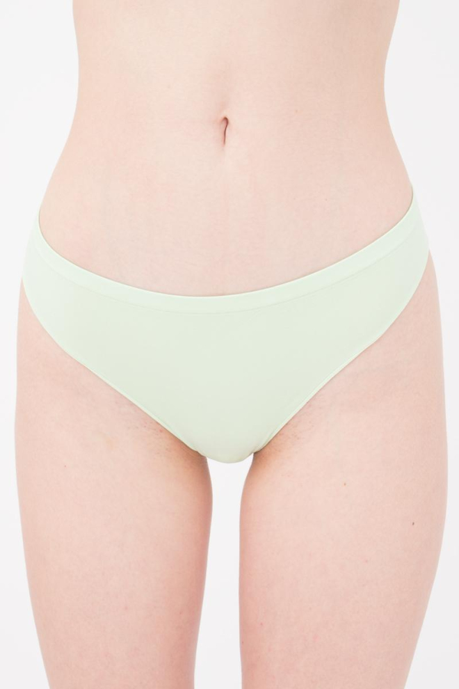 Жіночі безшовні труси бразиліана Brasilian briefs color Giulia (green ash)