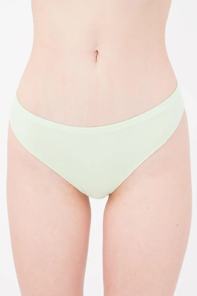 Жіночі безшовні труси бразиліана Brasilian briefs color Giulia (green ash)