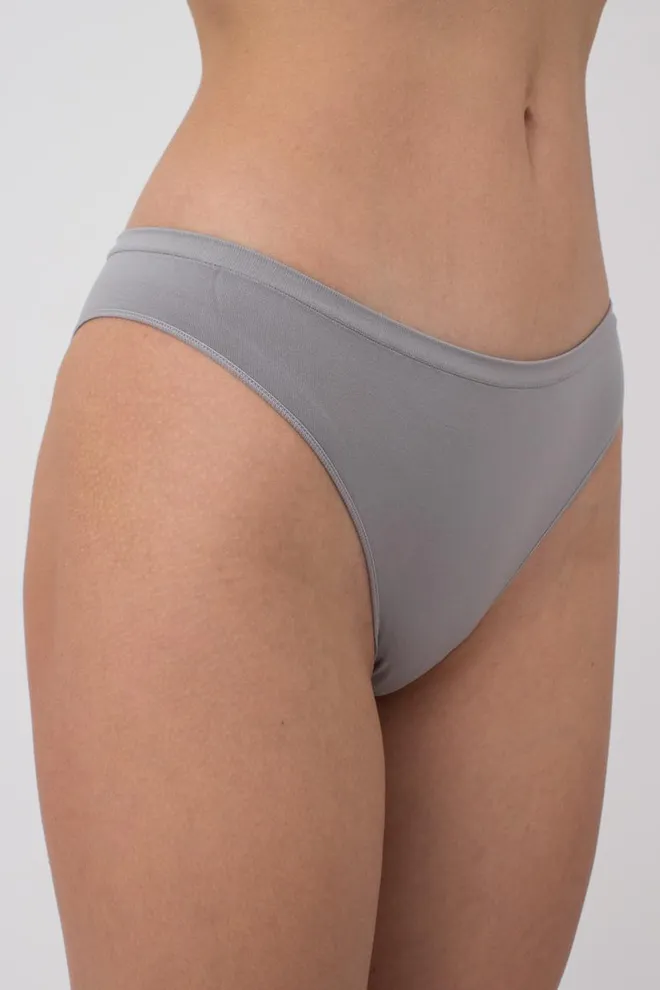Жіночі безшовні труси бразиліана Brasilian briefs color Giulia (ultimate grey)