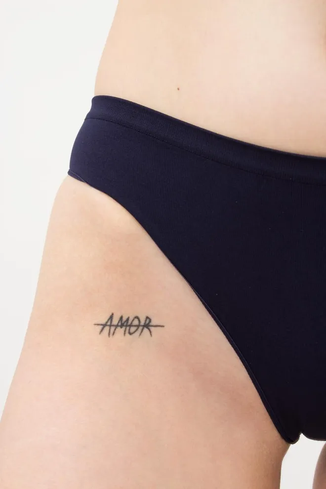 Жіночі безшовні труси бразиліана Brasilian briefs color Giulia (deep navy)