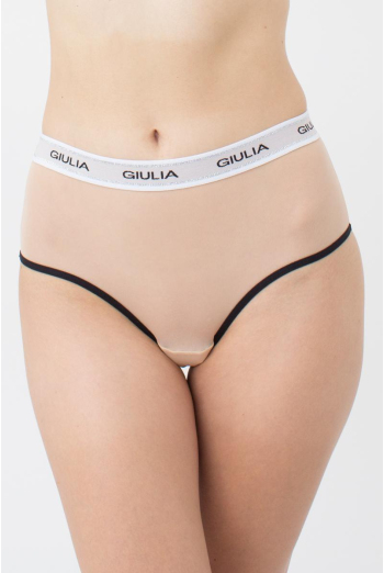 Женские трусы бразилиана в сетку на резинке Brasilian Briefs Net 2201/40 Giulia (beige/black) Женские трусы бразилиана в сетку на резинке Brasilian Briefs Net 2201/40 Giulia (beige/black)