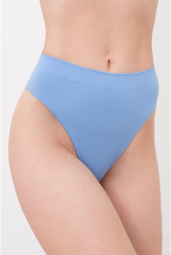 Бесшовные трусики бразилиана в рубчик Brasilian Briefs Rib Giulia (lacecap hydrangea), голубой Бесшовные трусики бразилиана в рубчик Brasilian Briefs Rib Giulia (lacecap hydrangea), голубой