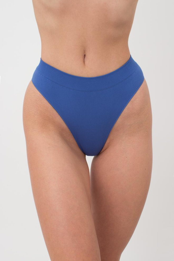 Безшовні трусики бразиліана в рубчик Brasilian Briefs Rib Giulia (skydiver)