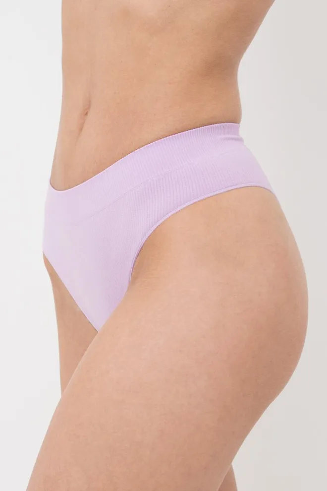 Безшовні трусики бразиліана в рубчик Brasilian Briefs Rib Giulia (orchid bloom), фіолетовий