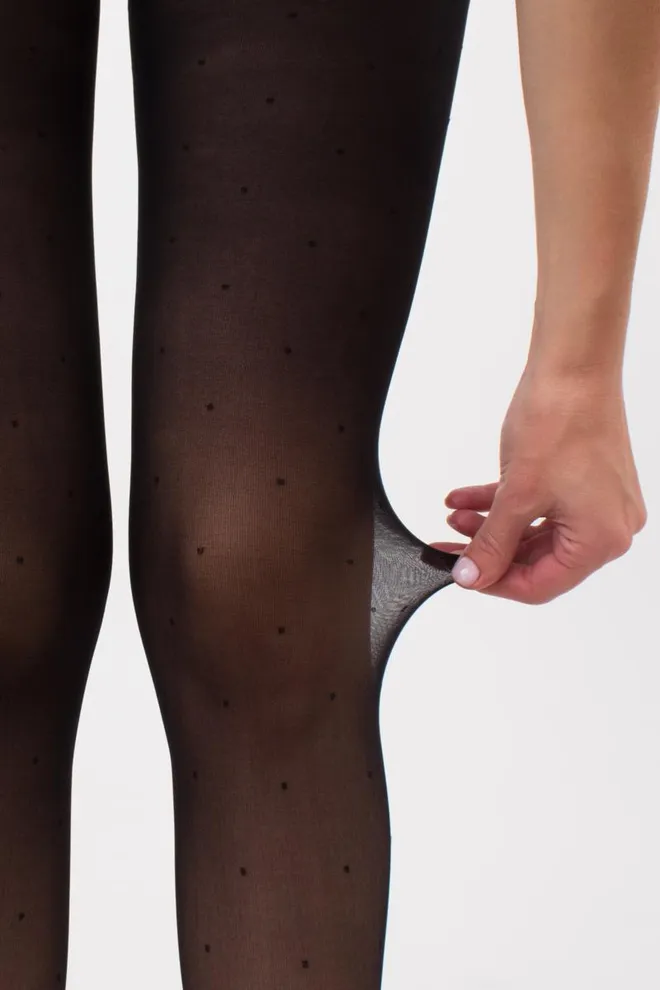 Колготки в горох Brenda 40 den model 1 Giulia (nero), чорний