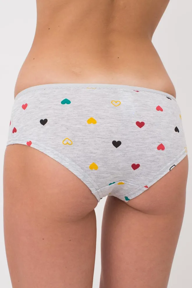 Женские трусы хипстеры Base 2602/60 Giulia (melange hearts)
