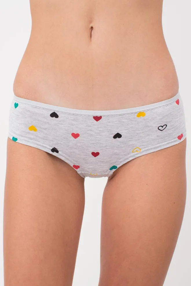 Женские трусы хипстеры Base 2602/60 Giulia (melange hearts)