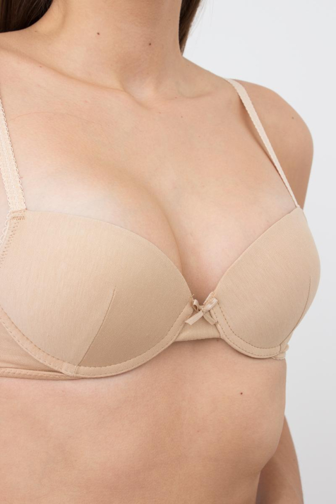 Бюстгальтер з формованою чашкою Basic cotton 1106/60 Giulia (beige)