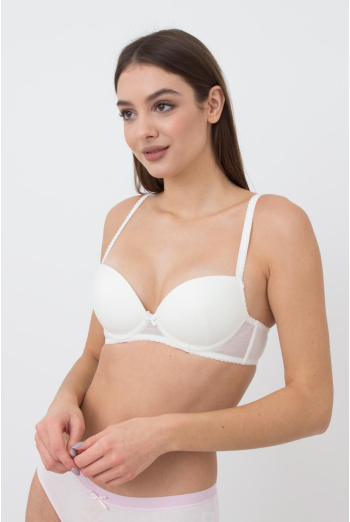 Бюстгальтер з формованою чашкою Basic cotton 1106/62 Giulia (ivory) Бюстгальтер з формованою чашкою Basic cotton 1106/62 Giulia (ivory)
